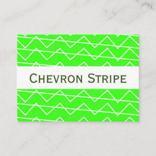 Carte De Visite Motif géométrique blanc blanc blanc vert de Chevro
