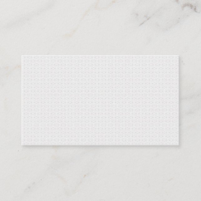 Carte De Visite Motif géométrique blanc et gris avec entrelacement (Devant)