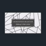 Carte De Visite Motif géométrique noir et blanc moderne simple<br><div class="desc">Ce motif géométrique noir et blanc simple et moderne de triangle est parfait pour la personne à la mode et élégante. Sa conception fraîche et contemporaine est grande pour beaucoup de cadeaux et d'occasions. Appréciez cette copie à la mode et minimalistic pour votre prochain achat ; pour vous-même, vos amis,...</div>