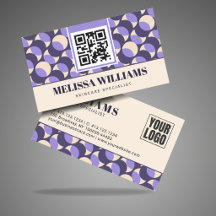 Motif Géométrique Rétro Moderne Crème Lilas