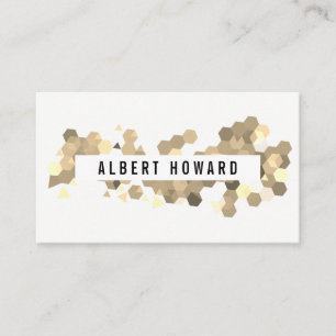 Carte De Visite Motif géométrique / Sepia