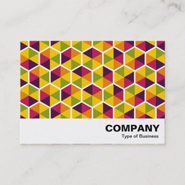 Carte De Visite Motif Hexagon 01 (Devant)