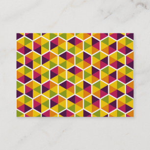 Carte De Visite Motif Hexagon 01
