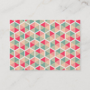 Carte De Visite Motif Hexagon 04
