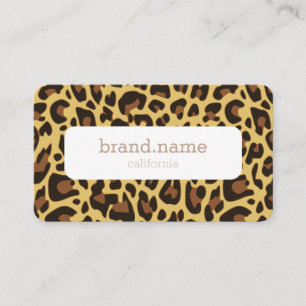 Carte De Visite Motif imprimé animal peau de léopard Design modern