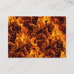 Carte De Visite Motif incendie et flamme