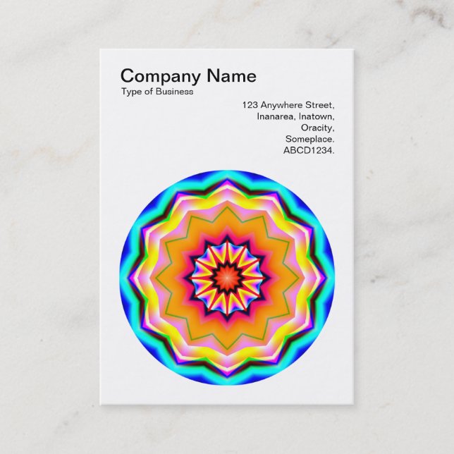 Carte De Visite Motif Mandala 016 (Devant)
