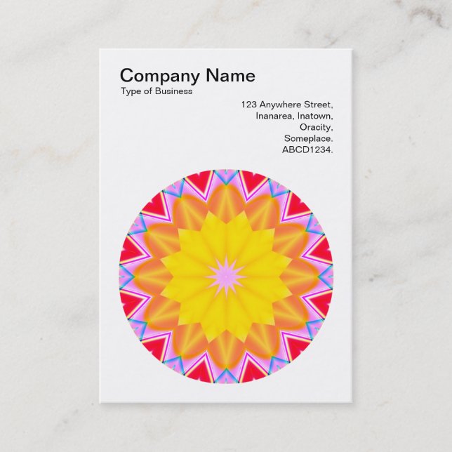 Carte De Visite Motif Mandala 02 (Devant)