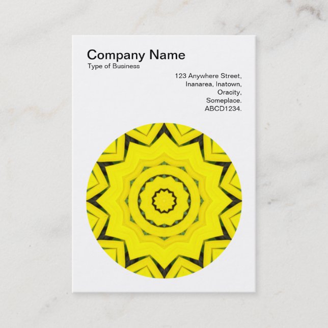 Carte De Visite Motif Mandala 022 (Devant)