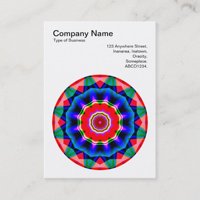 Carte De Visite Motif Mandala 029 (Devant)