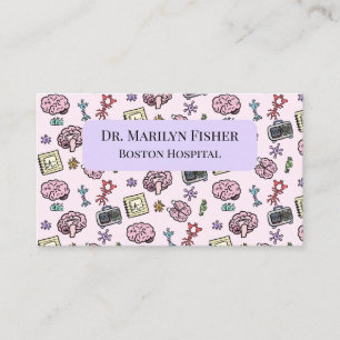 Carte De Visite Motif mignon de neurosciences