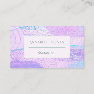 Carte De Visite Motif moderne Abstrait Pastel