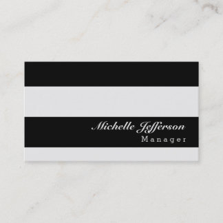 Carte de visite Motif moderne en Gris Noir