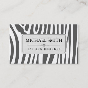 Carte De Visite Motif moderne Zebra Skin #14