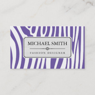 Carte De Visite Motif moderne Zebra Skin #4