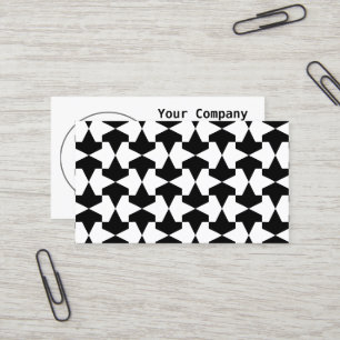Carte De Visite Motif musulman noir et blanc classique