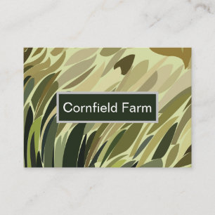 Carte De Visite Motif naturel Plante Green Cornfield