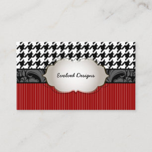 Carte De Visite Motif pied-de-poule couleurs DIY de PixDezines