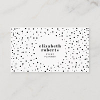 Motif pois noir et blanc moderne
