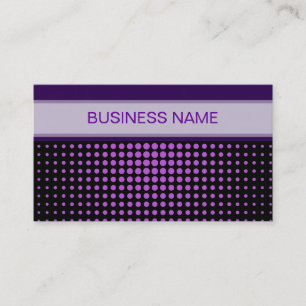 Carte De Visite Motif Pois pourpre et violet clair