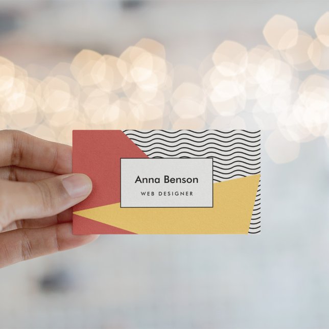 Carte De Visite motif pop art des années 80 (Créateur téléchargé)