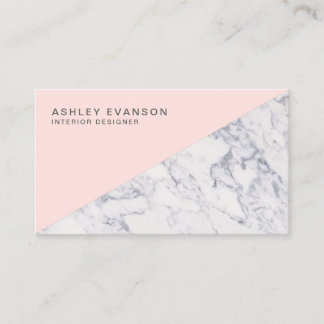 Carte De Visite Motif professionnel en marbre rose vif