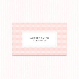 Carte De Visite Motif Rose clair