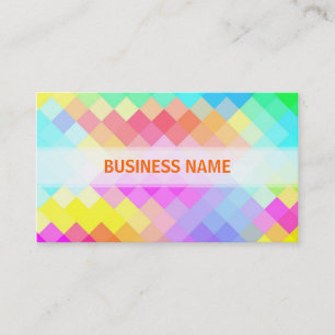 Carte De Visite Motif sans couture de diamant multi de couleurs