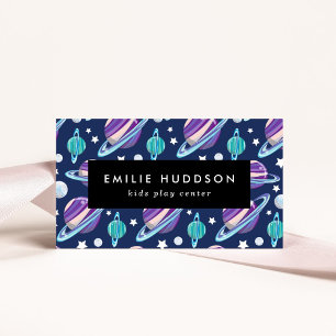 Carte De Visite Motif spatial, Centre de jeux pour enfants, Centre