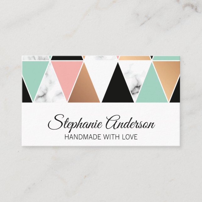 Carte De Visite Motif triangle | Motif moderne (Devant)