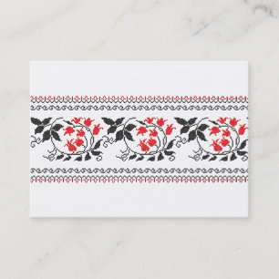 Carte De Visite Motif tulipe rouge