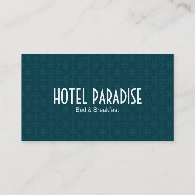 Carte De Visite Motif vert (Devant)