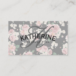 Carte De Visite Motif Vintage classique avec texte arc