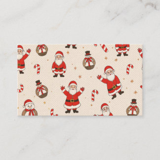 Carte De Visite motifs de noël