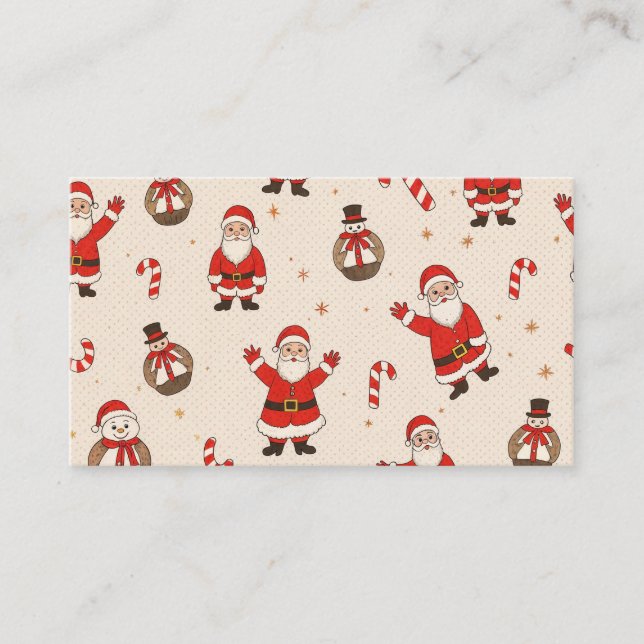Carte De Visite motifs de noël (Devant)