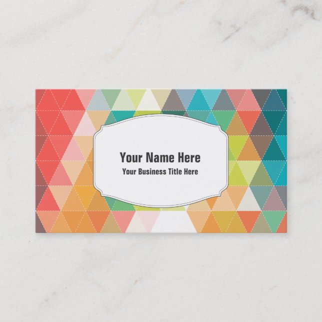 Carte De Visite Motifs frais de hanche (Devant)