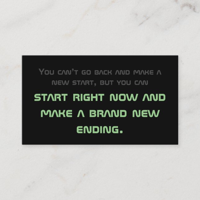 Carte De Visite Motivation minimale pour la santé mentale (Devant)