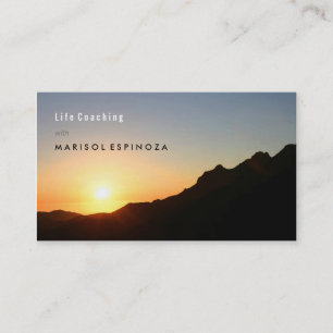 Carte De Visite Motivational Life Coach Inspiration Mountain Clima