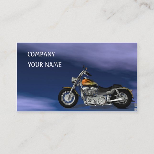 Carte De Visite Moto à moteur (Devant)