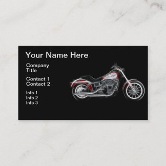 Carte De Visite Moto de poids lourd de porc de couperet