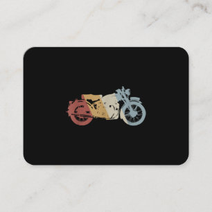 Carte De Visite Moto style rétro Vintage