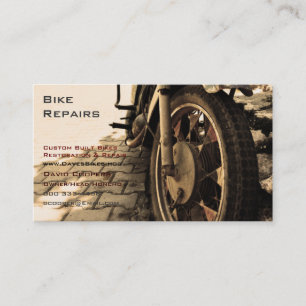 Carte De Visite Moto vintage