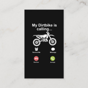 Carte De Visite Motocross Dirt Bike Brap Off Road Dirtbike