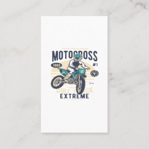 Carte De Visite Motocross Extreme Dirt Track