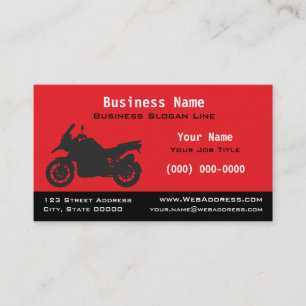 Carte De Visite Motocyclette de sport touring Moto moderne pour