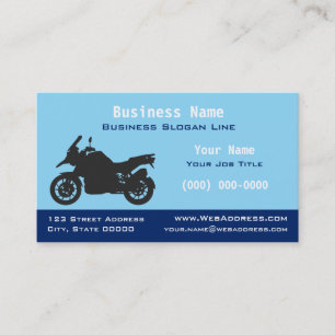 Carte De Visite Motocyclette de tourisme sportif   Moto pour caval