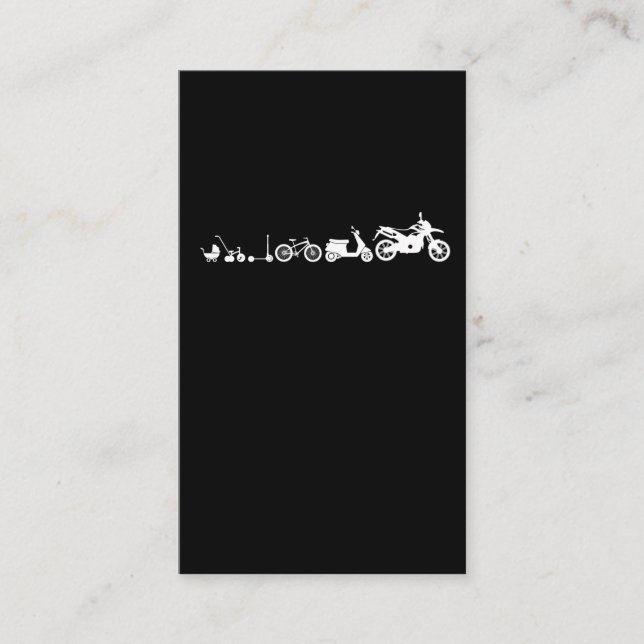 Carte De Visite Motorcycle Evolution Motorcycle Goal Motorbike Rac (Devant)