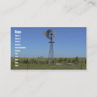 Carte De Visite Moulin à vent