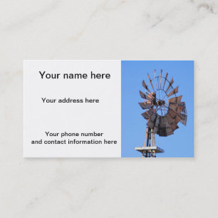 Carte De Visite Moulin à vent 1