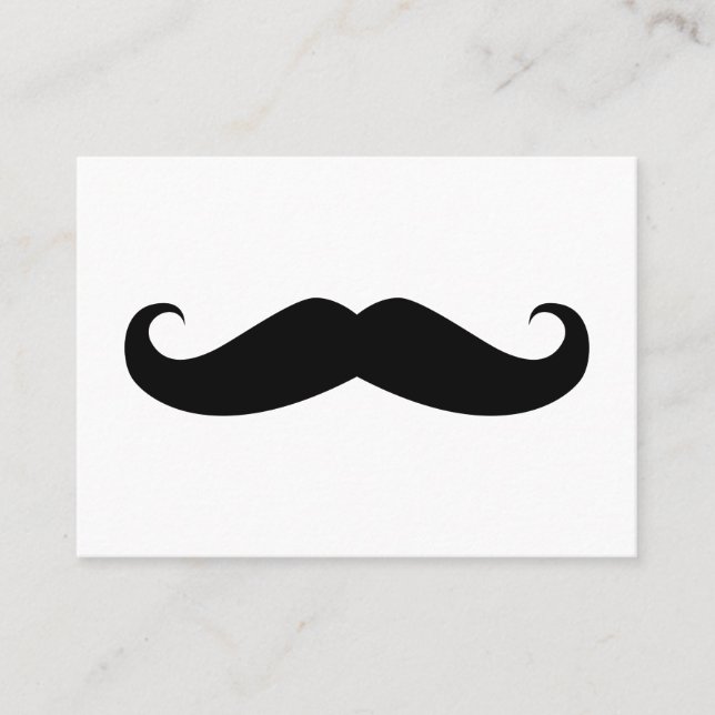 Carte De Visite Moustache (Devant)